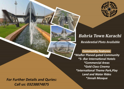 Residential Plots Available For Sale In Precinct 16 Bahria Town Karachi
