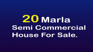 Ideal 20 Marla Semi Commercial House  For Investment/Sale At Medina Town Near Susan Road Faisalabad