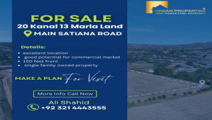 20 Kanal 13 Marla Land Available For Sale main Satiana Road Faisalabad
