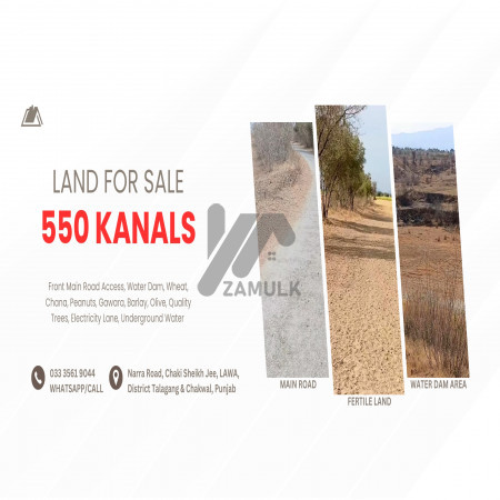 550 Kanals Agriculture Land for Sale Chaki Sheikh Jee