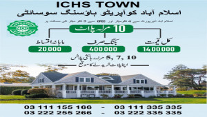 ICHS TOWN 10 Marla plot for sale