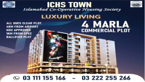 ICHS TOWN 4 Marla Commercial Plot for sale